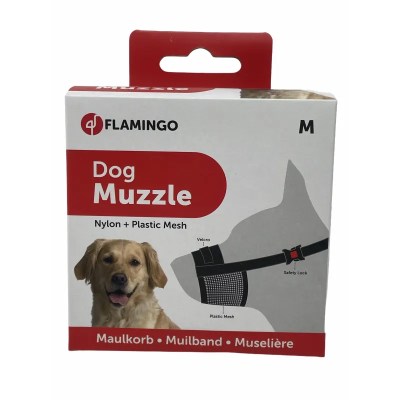 bozal-para-perros-comfort-m-18-23cm.webp מחסום פה פלמינגו מידה M – תמונה 1