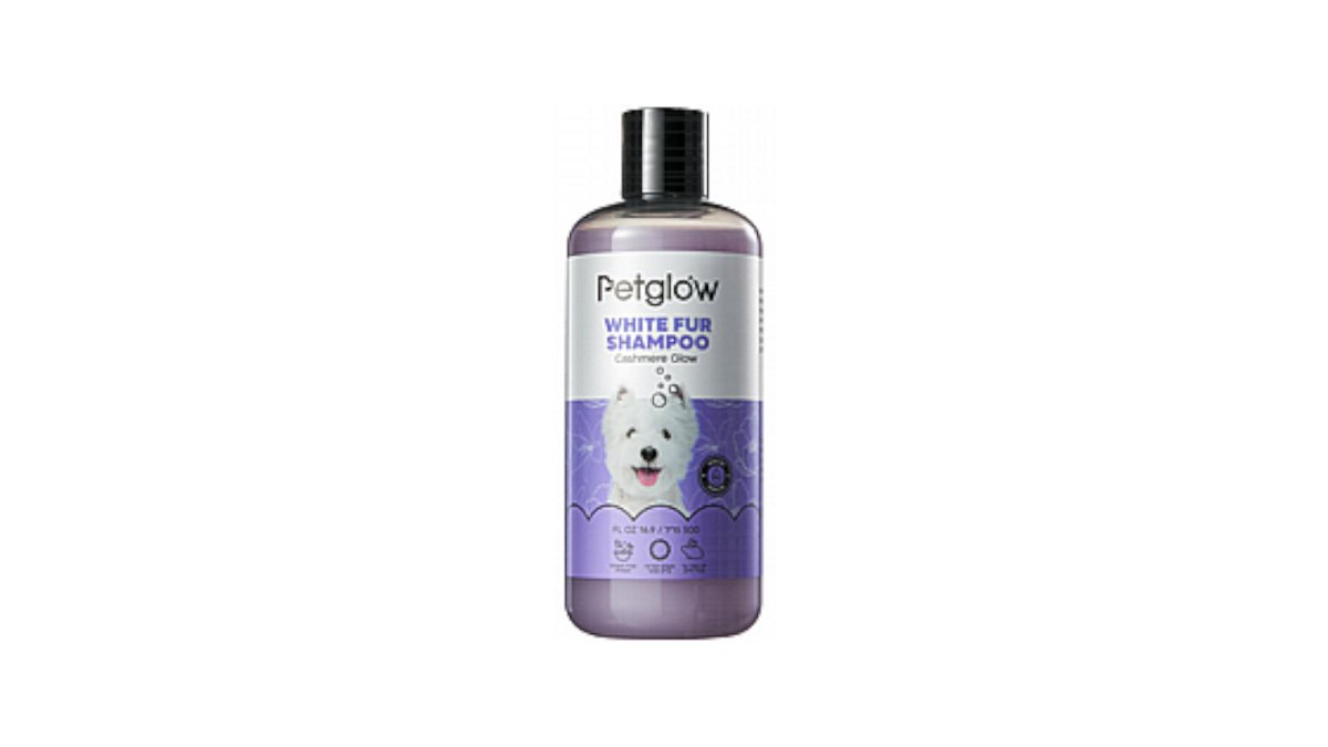 d8938c0a-259a-11f0-8d61-b6b962331ede__________________________________________500______petglow_cashmere_glow.jpg שמפו כלבים פרווה בהירה 500 מ"ל – תמונה 1