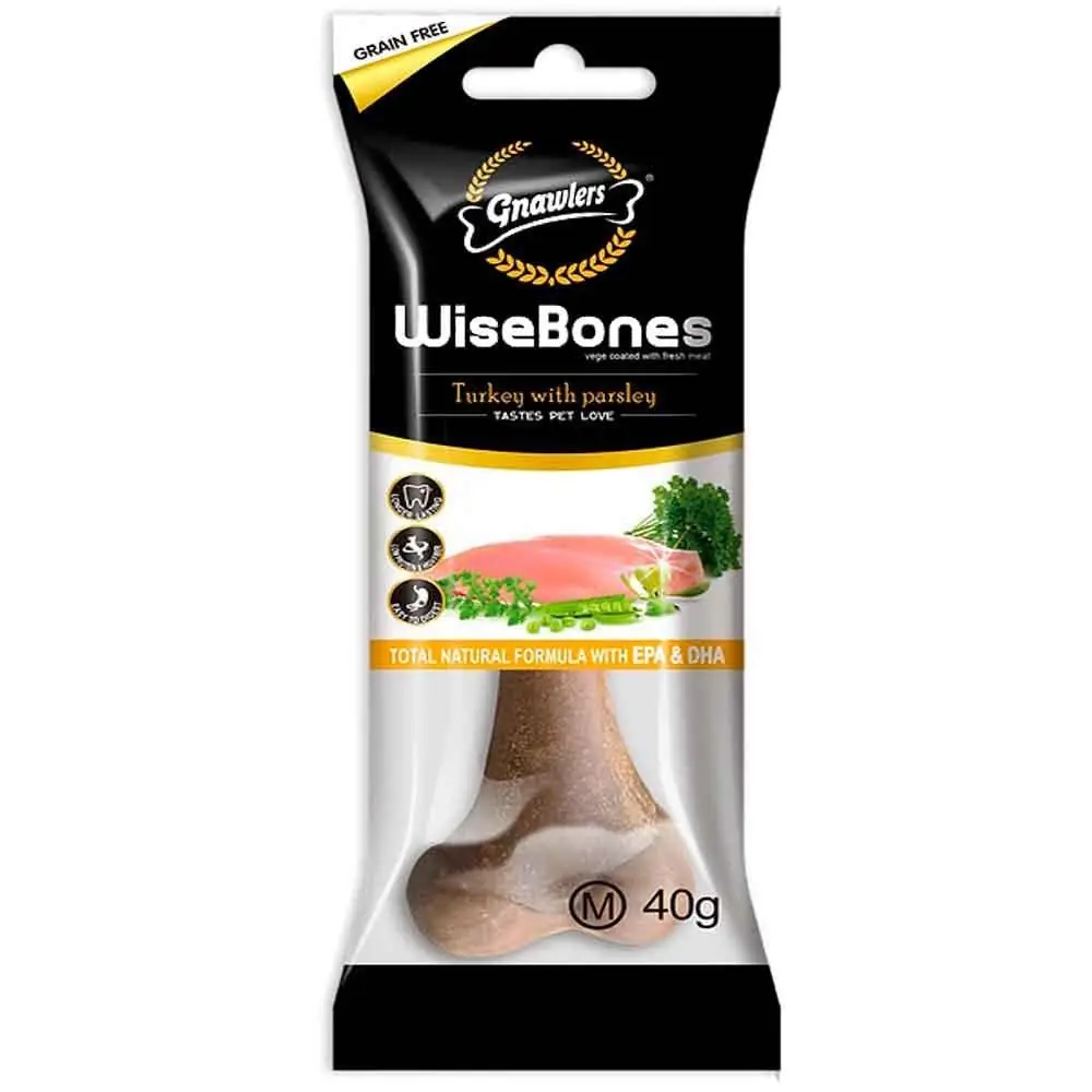 gnawlers-wise-bone-kopek-odul-kemigi-hindili-40-gr.webp עצם טבעית הודו ופטרוזיליה מדיום 40 גרם – תמונה 1